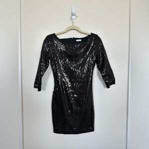 Tart | Mini Sequins Black Dress | Small